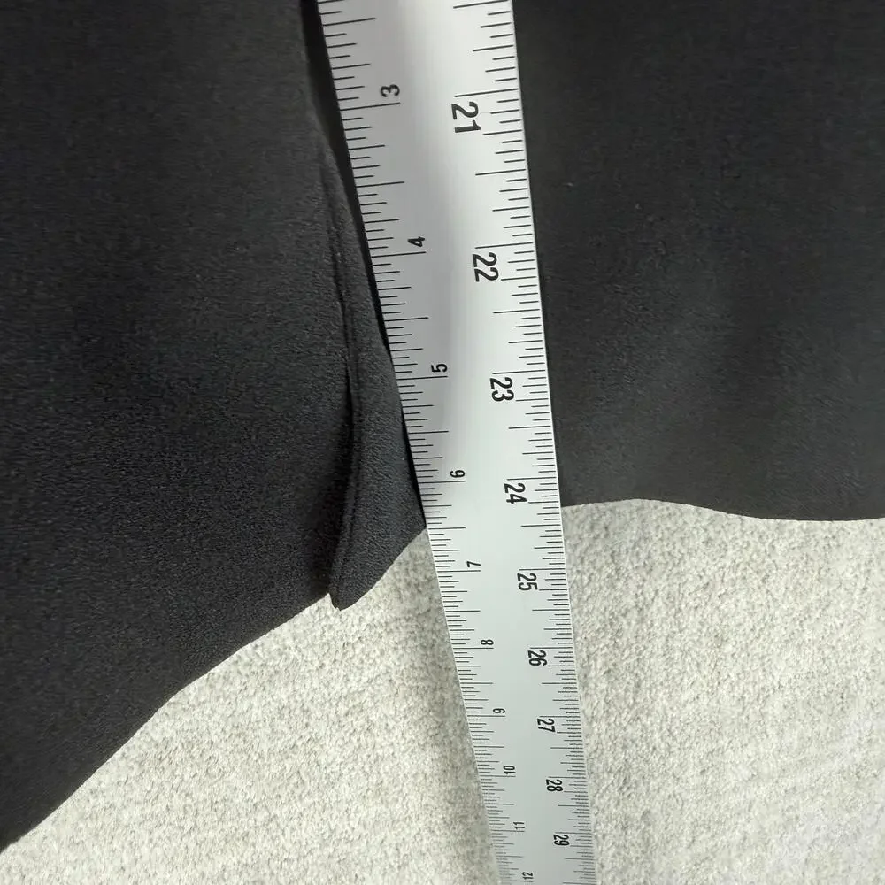Isabella Suits Skirt Suit Womens 10 Black 2 Piece Lined Crepe Slim Tailored